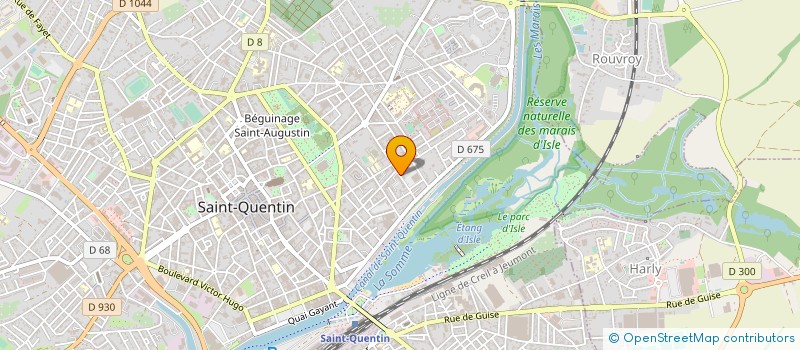 localisation de l'entreprise MADAME SABINE VENET à SAINT-QUENTIN