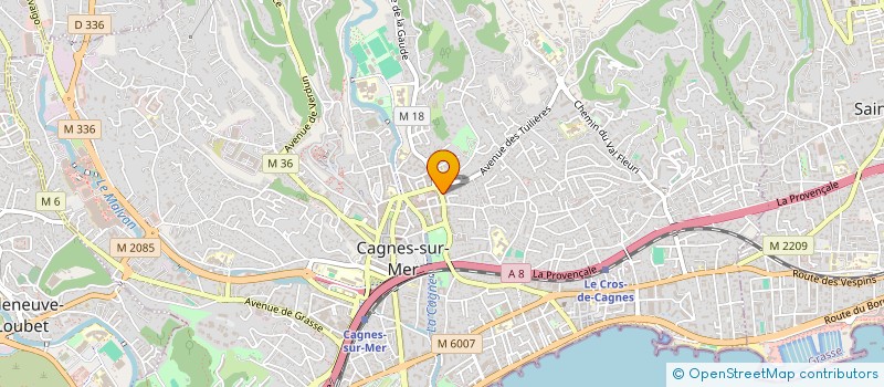 localisation de l'entreprise MADAME SABINE VINCENT à CAGNES-SUR-MER