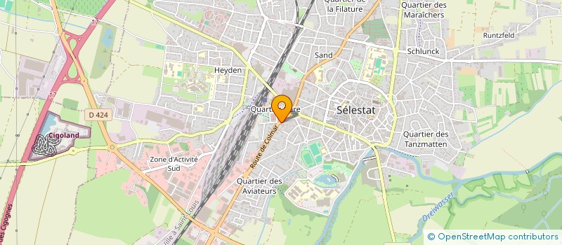 localisation de l'entreprise MADAME SABINE WAECHTER à SELESTAT