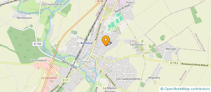 localisation de l'entreprise MADAME SABINE WEBER à BONNEVAL