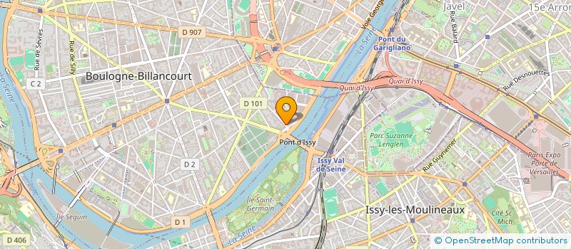 localisation de l'entreprise MADAME SABINE WERLY  BOULOGNE-BILLANCOURT