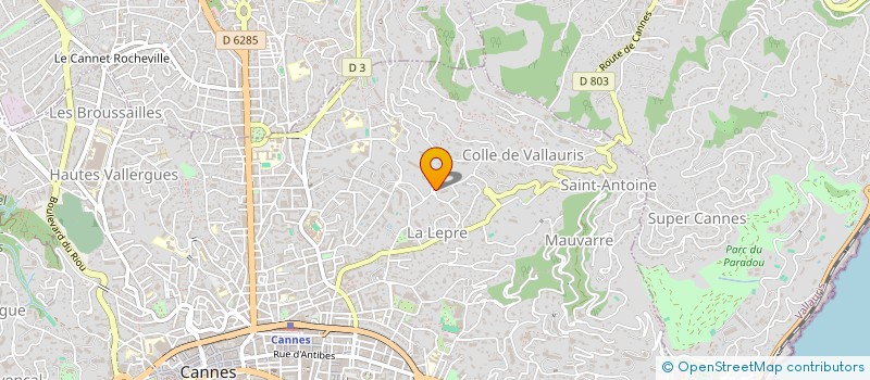 localisation de l'entreprise MADAME SABINE WILCZYNSKI à CANNES