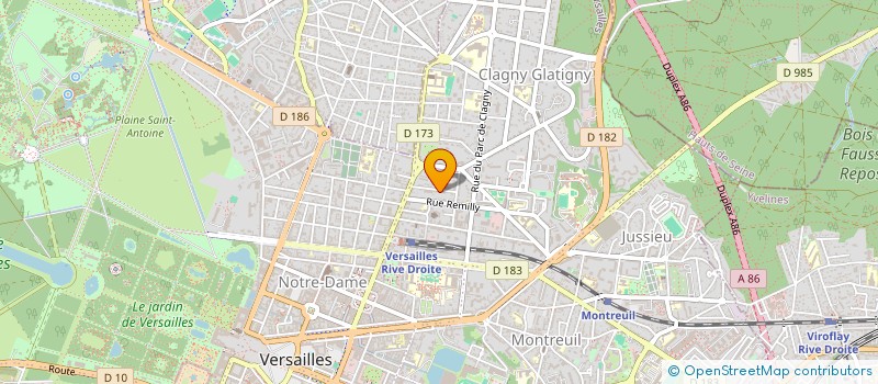 localisation de l'entreprise MADAME SABINE YON à VERSAILLES