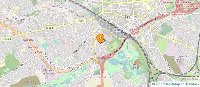 localisation de l'entreprise MADAME SABINE YPERSIER  LENS