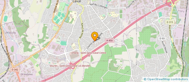 localisation de l'entreprise MADAME SABIRA BOUZID à SAINT-GENIS-LAVAL