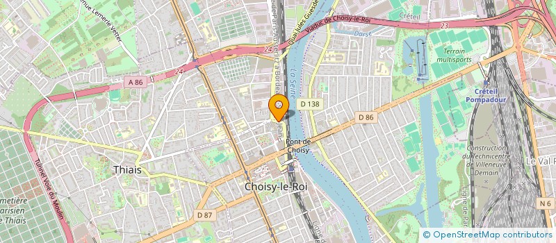 localisation de l'entreprise MADAME SABIRAT BACARI à CHOISY-LE-ROI