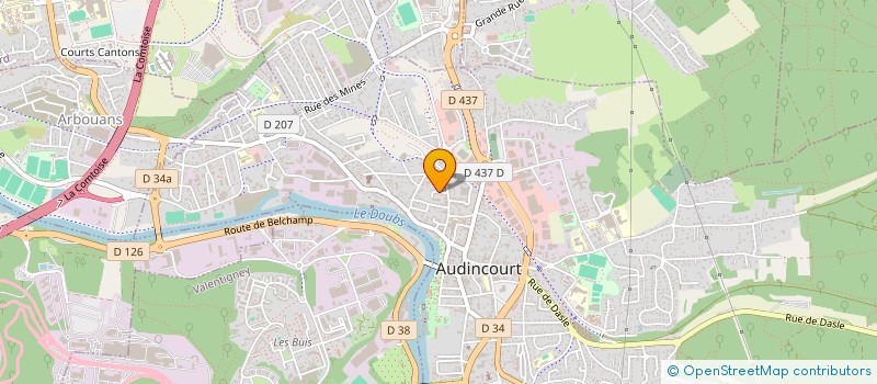 localisation de l'entreprise MADAME SABRA DERVISAGIC  AUDINCOURT