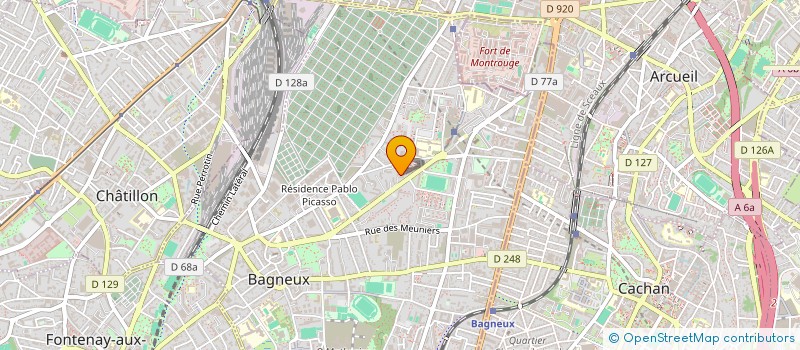localisation de l'entreprise MADAME SABRIA BENKELLOUA à BAGNEUX