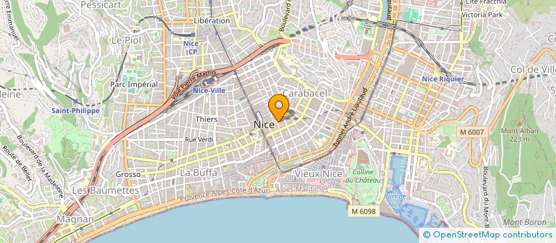 localisation de l'entreprise MADAME SABRIA MOSBAH  NICE