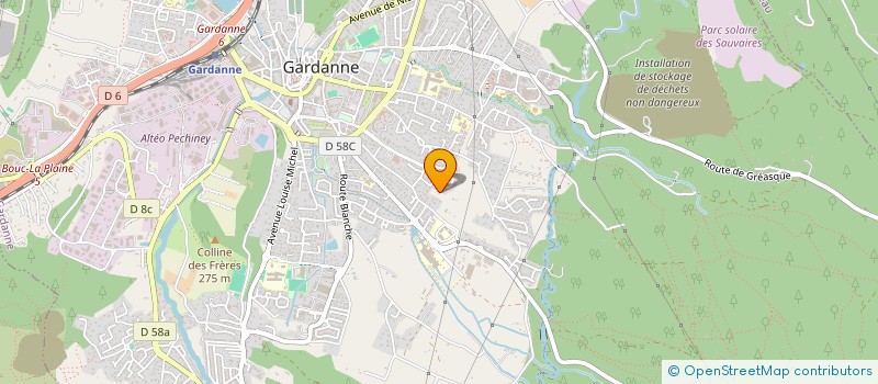 localisation de l'entreprise MADAME SABRIA MOUSSAOUI à GARDANNE