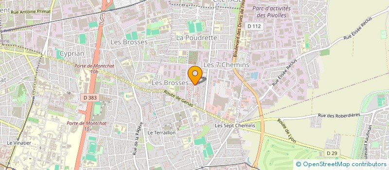 localisation de l'entreprise MADAME SABRILE BOUKHALFA  VAULX-EN-VELIN