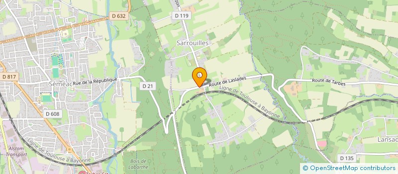 localisation de l'entreprise MADAME SABRINA ABADIE  SARROUILLES