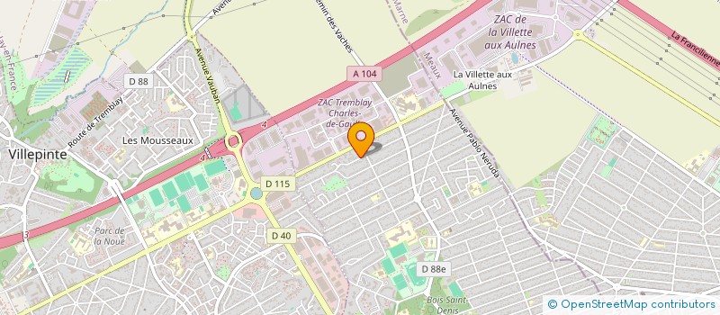 localisation de l'entreprise MADAME SABRINA ABDI à TREMBLAY-EN-FRANCE