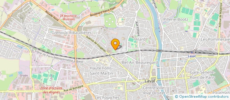 localisation de l'entreprise MADAME SABRINA ACEITUNO à LAVAL