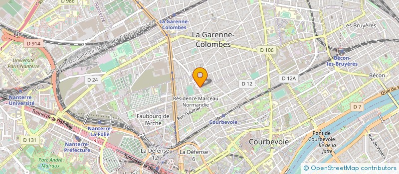 localisation de l'entreprise MADAME SABRINA AISSI à COURBEVOIE