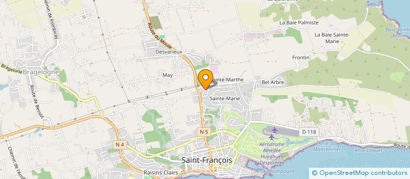 localisation de l'entreprise MADAME SABRINA ALEXANDRINE à SAINT-FRANCOIS