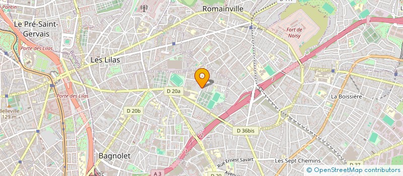 localisation de l'entreprise MADAME SABRINA ARAB à BAGNOLET