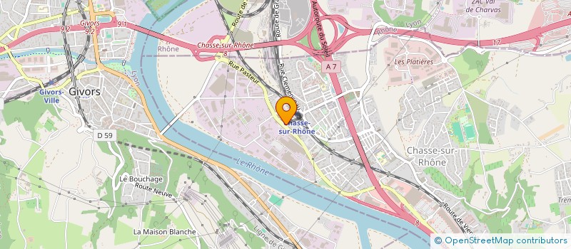 localisation de l'entreprise MADAME SABRINA ARGIOLAS  CHASSE-SUR-RHONE