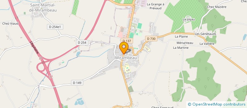 localisation de l'entreprise MADAME SABRINA ASSAD  MIRAMBEAU