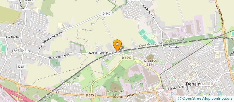 localisation de l'entreprise MADAME SABRINA AUBERT  DENAIN