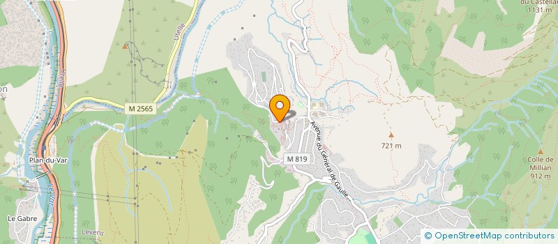 localisation de l'entreprise MADAME SABRINA AUCLAIR  LEVENS