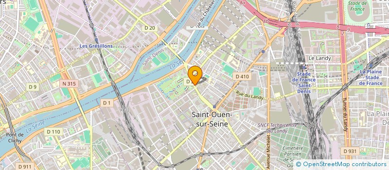 localisation de l'entreprise MADAME SABRINA AYED à SAINT-OUEN-SUR-SEINE