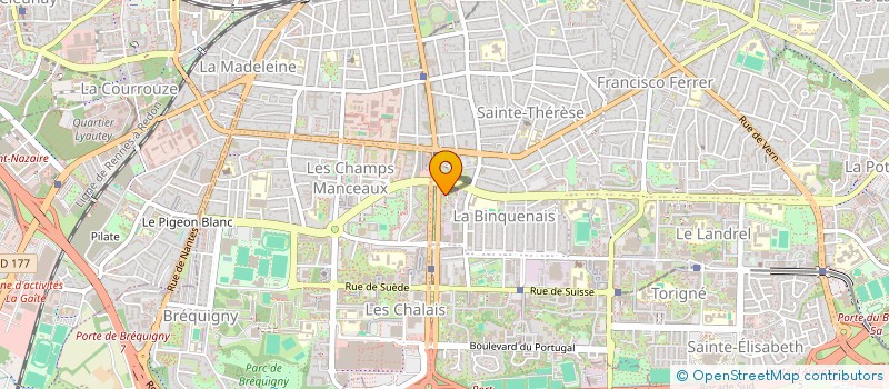 localisation de l'entreprise MADAME SABRINA BAEY  RENNES