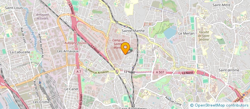 localisation de l'entreprise MADAME SABRINA BARTAL  MARSEILLE