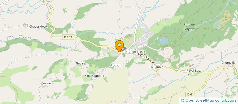 localisation de l'entreprise MADAME SABRINA BAYLARD  PICHERANDE