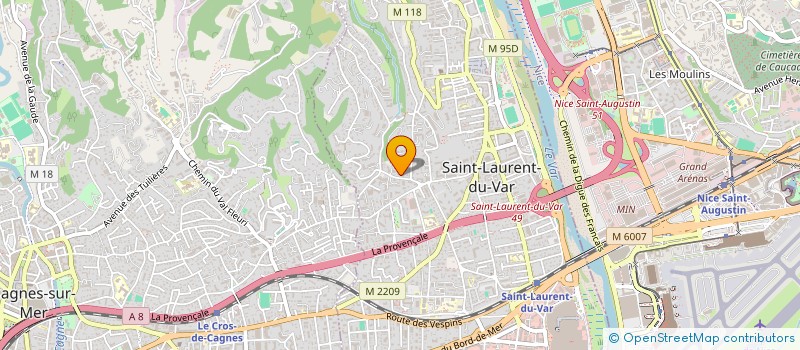 localisation de l'entreprise MADAME SABRINA BEAUFILS  SAINT-LAURENT-DU-VAR