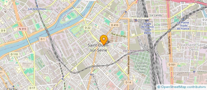 localisation de l'entreprise MADAME SABRINA BELHADJ ALI à SAINT-OUEN-SUR-SEINE
