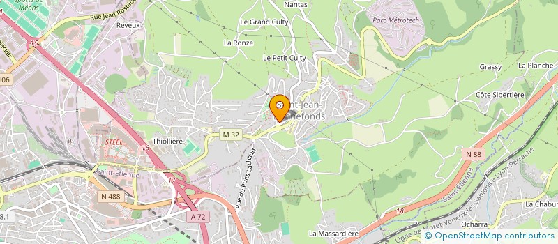 localisation de l'entreprise MADAME SABRINA BELKACEMI  SAINT-JEAN-BONNEFONDS