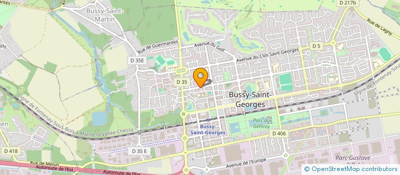 localisation de l'entreprise MADAME SABRINA BELKOUCHE  BUSSY-SAINT-GEORGES