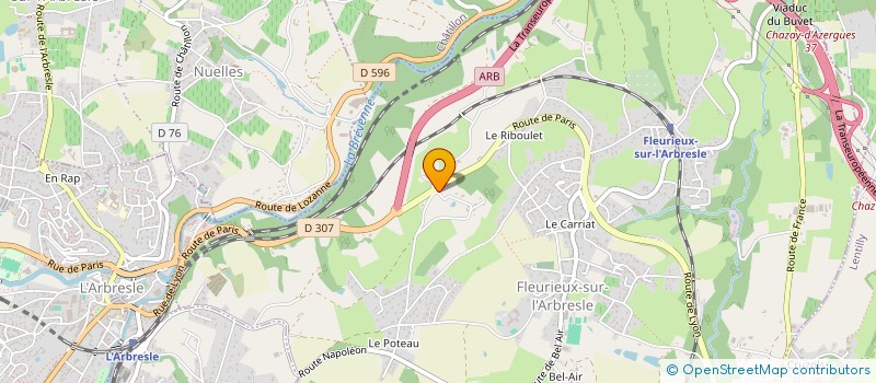 localisation de l'entreprise MADAME SABRINA BENCHEIKH  FLEURIEUX-SUR-L'ARBRESLE