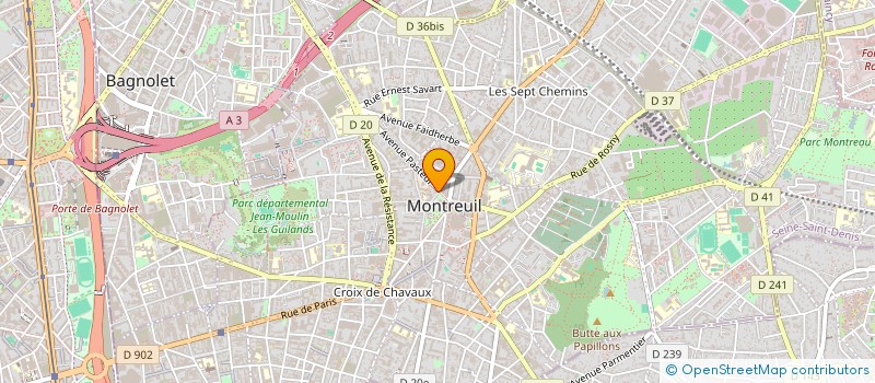 localisation de l'entreprise MADAME SABRINA BENHAMED à MONTREUIL