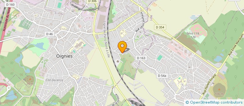 localisation de l'entreprise MADAME SABRINA BENHAMIDOUCHE  OIGNIES