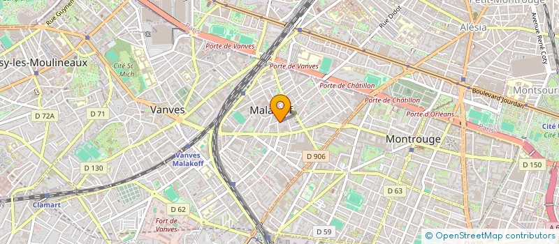 localisation de l'entreprise MADAME SABRINA BENRABIA à MALAKOFF