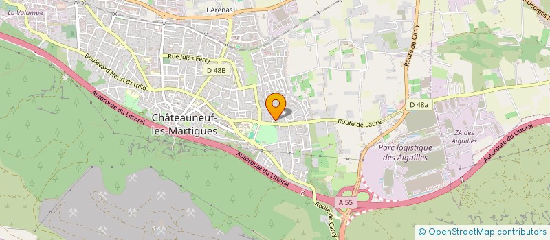 localisation de l'entreprise MADAME SABRINA BENTITALLAH  CHATEAUNEUF-LES-MARTIGUES