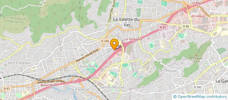 localisation de l'entreprise MADAME SABRINA BENTOBJI  TOULON