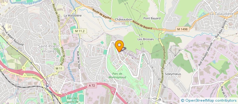 localisation de l'entreprise MADAME SABRINA BENZEGHADI  SAINT-ETIENNE