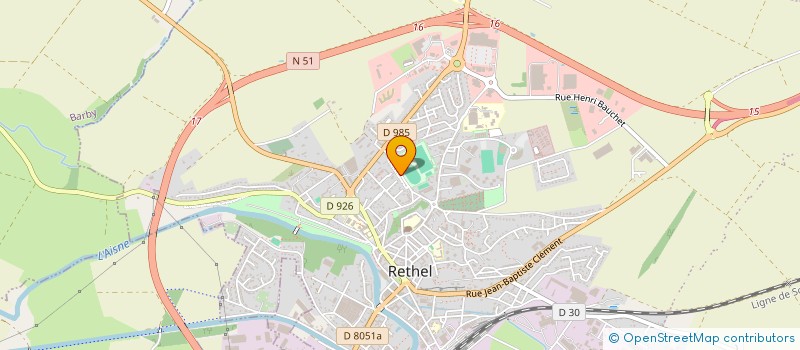 localisation de l'entreprise MADAME SABRINA BERETTA à RETHEL