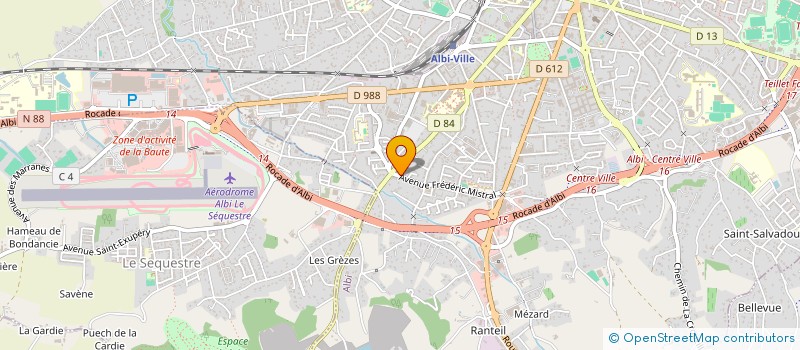 localisation de l'entreprise MADAME SABRINA BERGOUNIOUX à ALBI