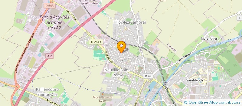 localisation de l'entreprise MADAME SABRINA BERNARD à NEUVILLE-SAINT-REMY