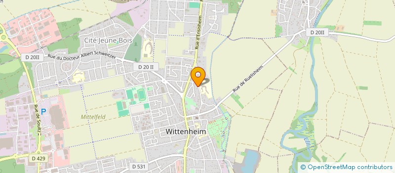 localisation de l'entreprise MADAME SABRINA BEURIER  WITTENHEIM