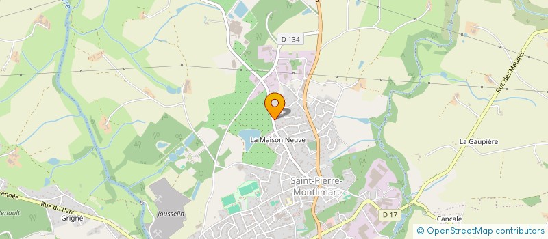 localisation de l'entreprise MADAME SABRINA BEZIE  MONTREVAULT-SUR-EVRE