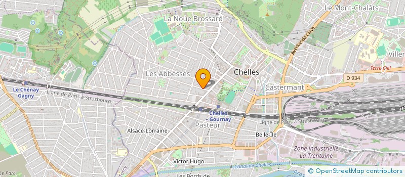 localisation de l'entreprise MADAME SABRINA BIANCUZZI  CHELLES