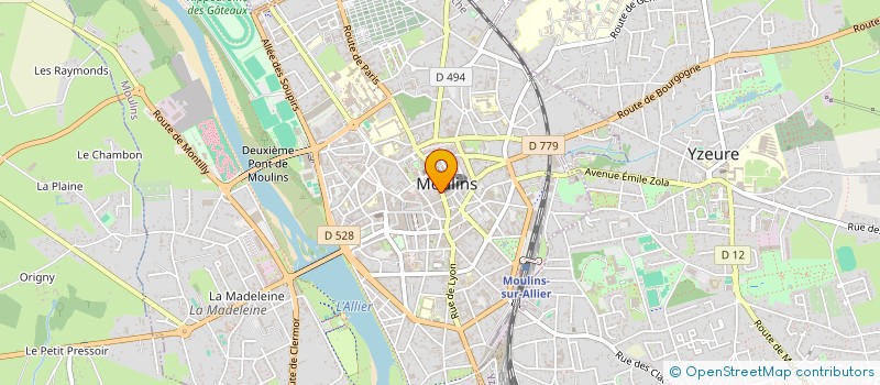 localisation de l'entreprise MADAME SABRINA BIDET  MOULINS