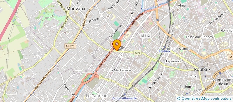 localisation de l'entreprise MADAME SABRINA BIGORGNE  TOURCOING