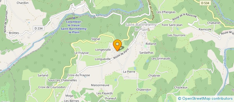 localisation de l'entreprise MADAME SABRINA BILLION à SAINT-BARTHELEMY-LE-PLAIN