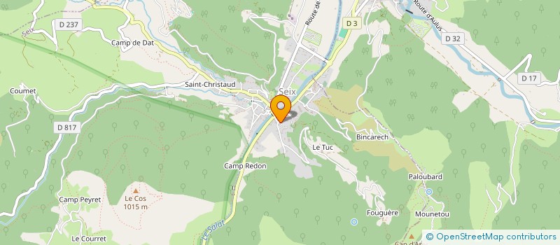 localisation de l'entreprise MADAME SABRINA BLEUZET à SEIX